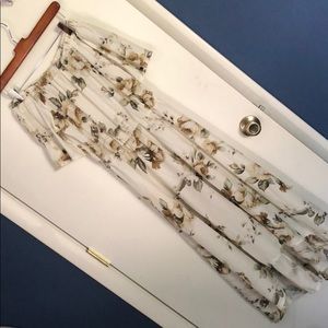 High low  off the shoulder floral dress